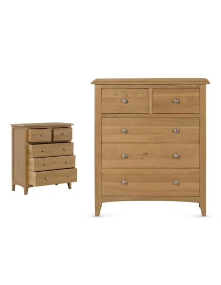 Kilkenny 2+3 Chest - Oak | Murphy Furniture