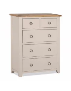 Siena 3+2 Drawer Chest - Silent Grey | Murphy Furniture