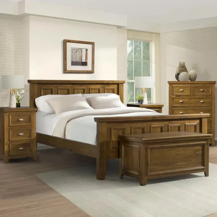 London 4+2 Drawer Chest - Dark Woodgrain | Murphy Furniture