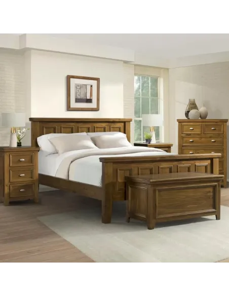 London 4+2 Drawer Chest - Dark Woodgrain | Murphy Furniture