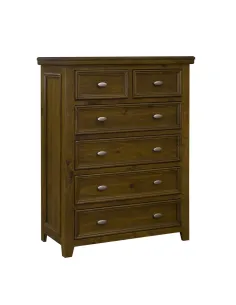 London 4+2 Drawer Chest - Dark Woodgrain | Murphy Furniture 2
