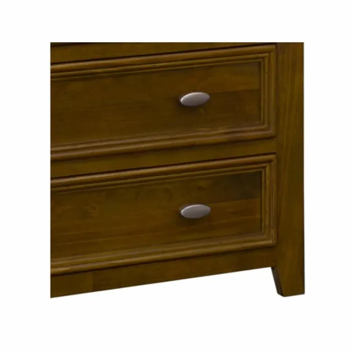 London 4+2 Drawer Chest - Dark Woodgrain | Murphy Furniture