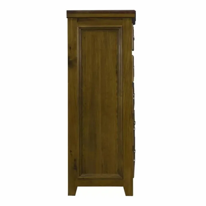 London 4+2 Drawer Chest - Dark Woodgrain | Murphy Furniture
