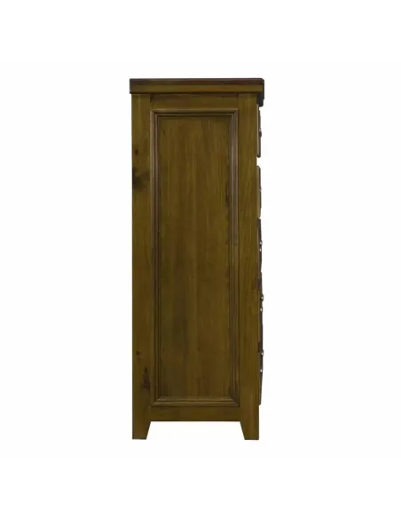 London 4+2 Drawer Chest - Dark Woodgrain | Murphy Furniture