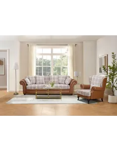 Imperial Fabric Wingchair  - Brown | Murphy Furniture 2