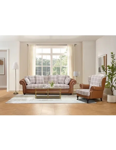 Imperial Fabric Wingchair  - Brown | Murphy Furniture