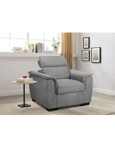 Malta 1 Seater Sofa - Grey | Murphy Furniture