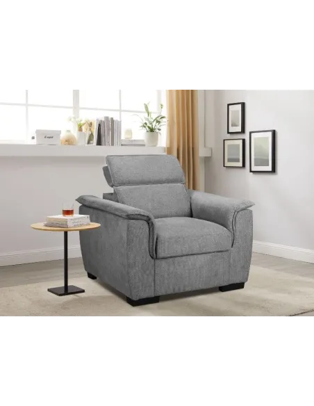 Malta 1 Seater Sofa - Grey | Murphy Furniture