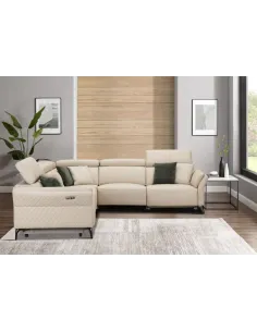 Milan Electric Corner Suite - Cream | Murphy Furniture 2