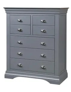 Daniella 3+4 Drawer Chest - Dark Grey | Murphy Furniture