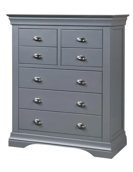 Daniella 3+4 Drawer Chest - Dark Grey | Murphy Furniture