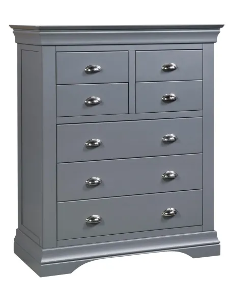Daniella 3+4 Drawer Chest - Dark Grey | Murphy Furniture