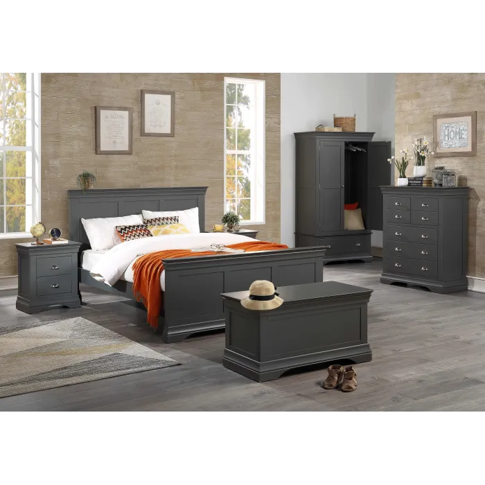 Daniella 3+4 Drawer Chest - Dark Grey | Murphy Furniture