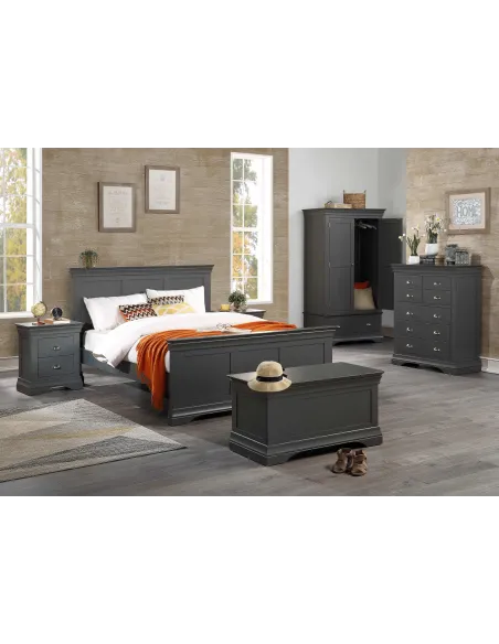 Daniella 3+4 Drawer Chest - Dark Grey | Murphy Furniture