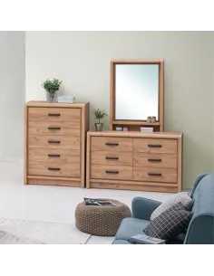Jack 5 Drawer Tall Chest - Oak | Murphy Furniture 2