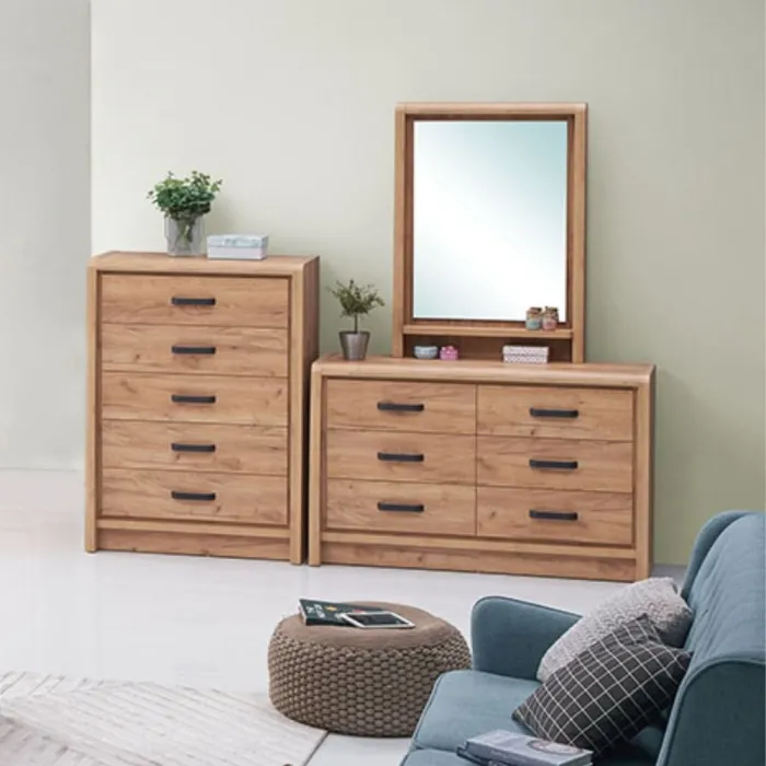 Jack 5 Drawer Tall Chest - Oak | Murphy Furniture