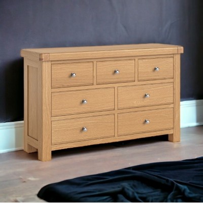 Gia 3+4 Drawer Chest - Oak | Murphy Furniture