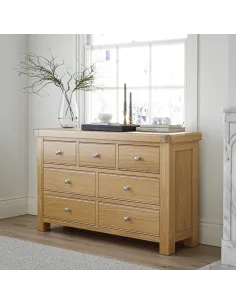 Gia 3+4 Drawer Chest - Oak | Murphy Furniture