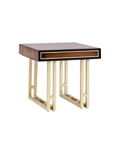 Dubai Lamp Table - Walnut | Murphy Furniture