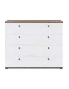 Capri 4 Drawer Chest - Pine/Oak | Murphy Furniture