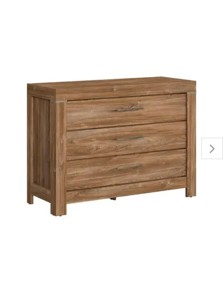 Marlborough 3 Drawer Chest - Stirling Oak | Murphy Furniture