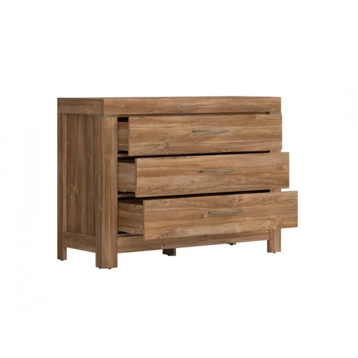 Marlborough 3 Drawer Chest - Stirling Oak | Murphy Furniture
