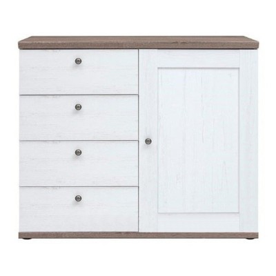 Capri 1 Door 4 Drawer Chest - Pine/Oak | Murphy Furniture