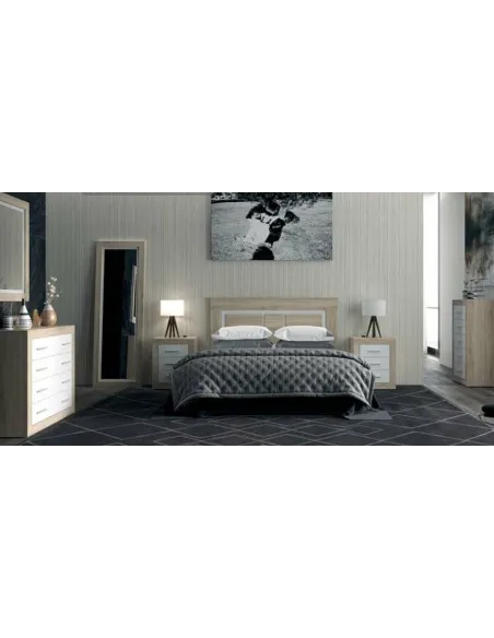 Camille 4 Drawer Chest - Sonoma Oak/White | Murphy Furniture