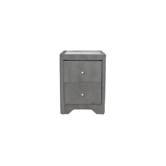 Kilkenny Bedside Locker - Silver | Murphy Furniture