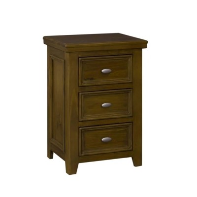 London 3 Drawer Bedside Locker - Dark Wo | Murphy Furniture