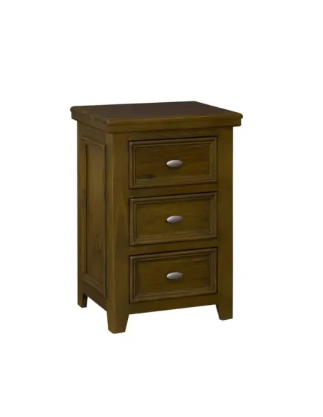 London 3 Drawer Bedside Locker - Dark Wo | Murphy Furniture
