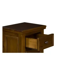 London 3 Drawer Bedside Locker - Dark Wo | Murphy Furniture 2
