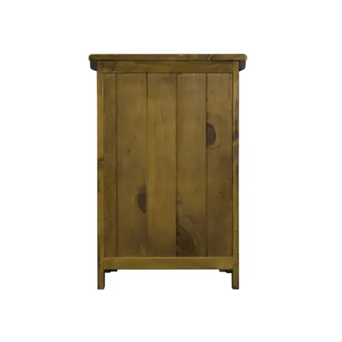 London 3 Drawer Bedside Locker - Dark Wo | Murphy Furniture