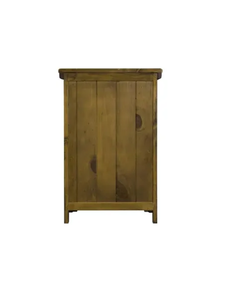 London 3 Drawer Bedside Locker - Dark Wo | Murphy Furniture