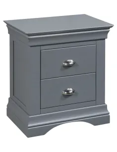 Daniella 2 Drawer Bedside Locker - Dark | Murphy Furniture