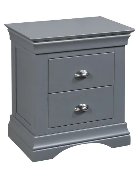 Daniella 2 Drawer Bedside Locker - Dark | Murphy Furniture