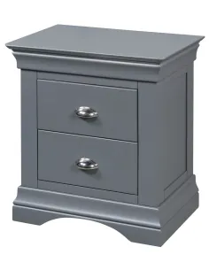 Daniella 2 Drawer Bedside Locker - Dark | Murphy Furniture 2