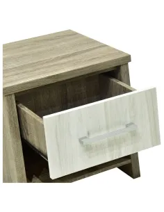 Lucy 1 Drawer Bedside Locker - Sonoma/Gr | Murphy Furniture 2