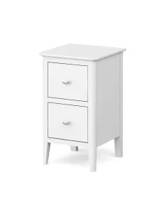 Ferndale Narrow Bedside Locker - White | Murphy Furniture 2