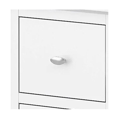 Ferndale Narrow Bedside Locker - White | Murphy Furniture