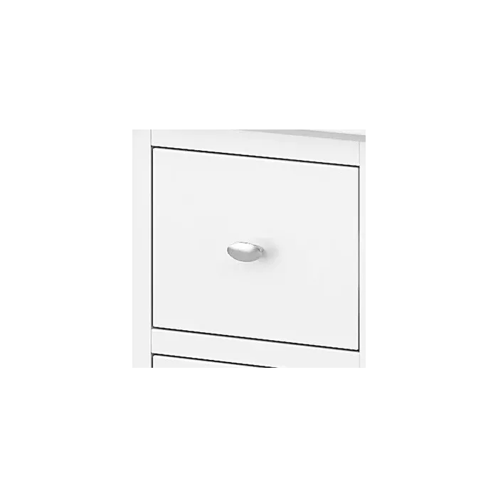 Ferndale Narrow Bedside Locker - White | Murphy Furniture