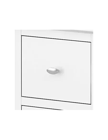 Ferndale Narrow Bedside Locker - White | Murphy Furniture