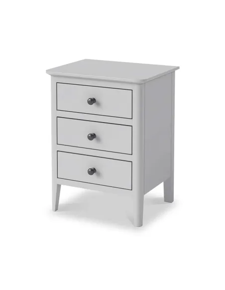 Marcus Bedside Locker - Grey | Murphy Furniture