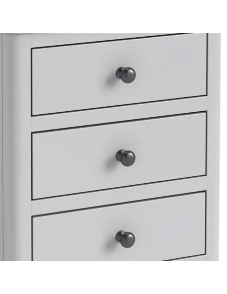 Marcus Bedside Locker - Grey | Murphy Furniture
