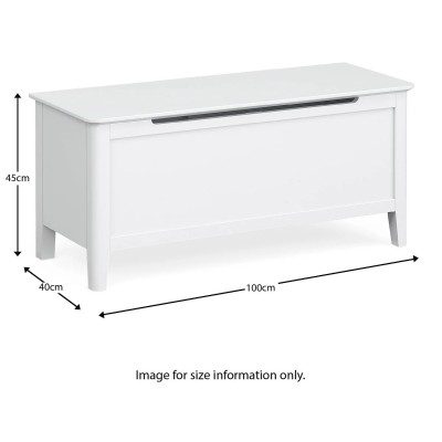 Ferndale Blanket Box - White | Murphy Furniture