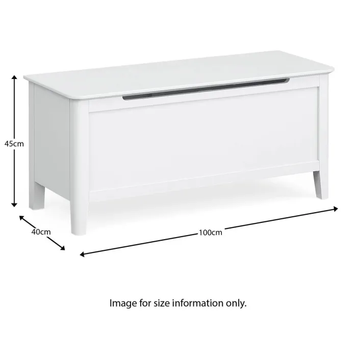 Ferndale Blanket Box - White | Murphy Furniture