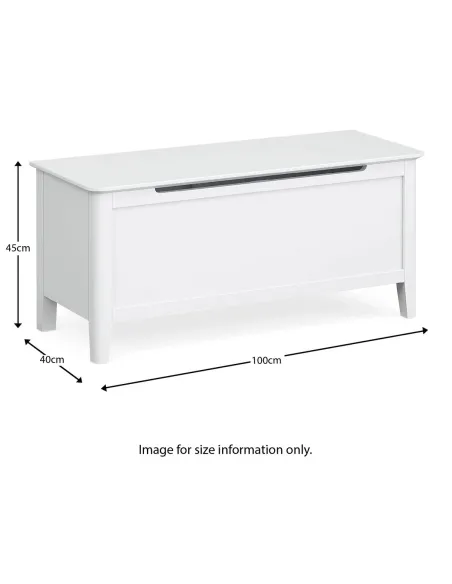 Ferndale Blanket Box - White | Murphy Furniture