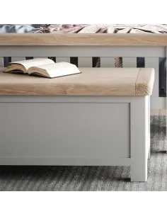 Marbury Blanket Box - Light Grey | Murphy Furniture