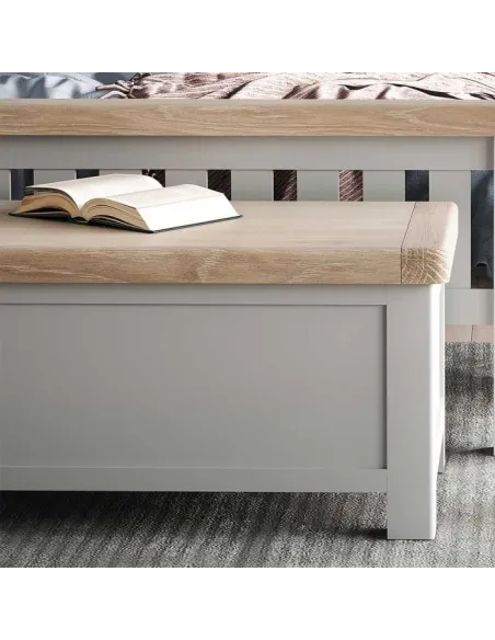 Marbury Blanket Box - Light Grey | Murphy Furniture