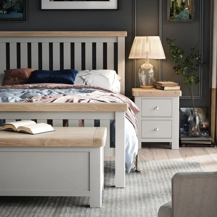 Marbury Blanket Box - Light Grey | Murphy Furniture